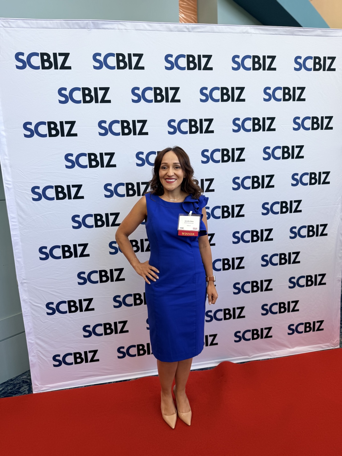 Jennifer Baez at the SCBIZ Forty Under 40 awards